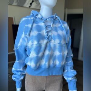 Free People Tie Dye Lade Up Hoodie